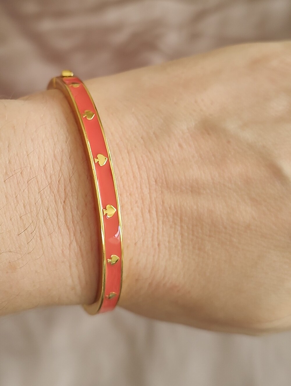 Kate Spade Coral Hinge Bracelet